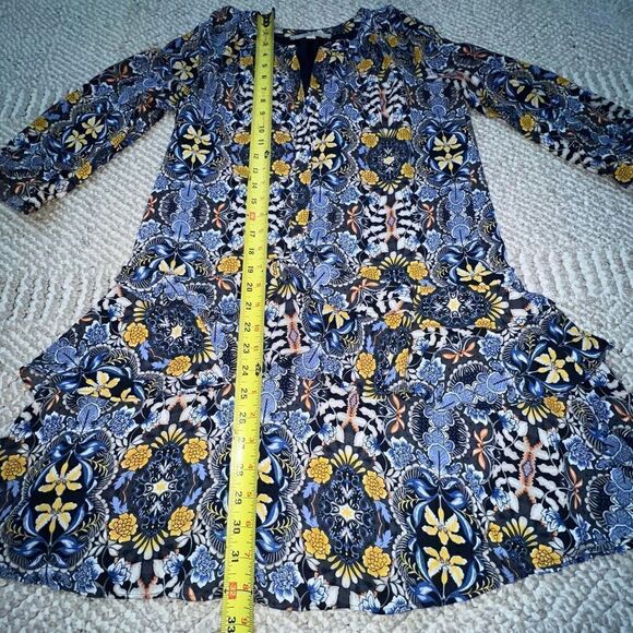 Loft Floral Ruffle Swing Dress - Sz XSP - Picture 13 of 16